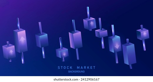 business vector illustration design Stock market charts or Forex trading charts for business and finance ideas.