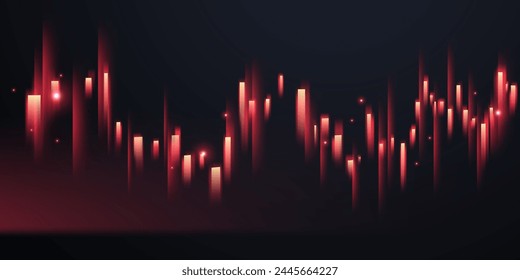 business vector illustration design Stock market charts or Forex trading charts for business and finance ideas.