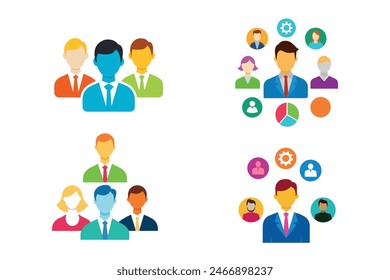 Business Vector Illustration. This is a business type people vector.