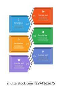 Business vector infographic design template with icons and 6 options or steps. Can be used for process diagram, presentations, workflow layout, banner, flow chart, info graph