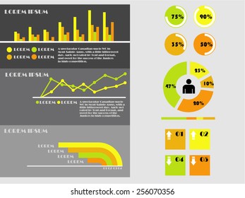 BUSINESS VECTOR INFOGRAPHIC SET, icon infographic set