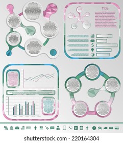 Business vector infographics & icon set