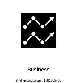 Business icon  vector isolated on white background, logo concept of Business  sign on transparent background, filled black symbol