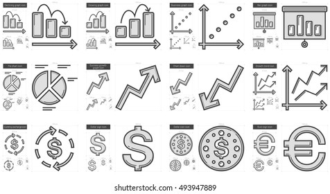 Icono de línea de vector de negocio aislado en fondo blanco. Juego de iconos de línea de negocio para infografía, sitio web o aplicación. Icono escalable diseñado en un sistema de cuadrícula.