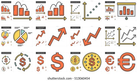 Wirtschaftsvektorsymbol, einzeln auf weißem Hintergrund. Business Line Icon für Infografik, Website oder App. Skalierbares Symbol, das auf einem Gittersystem entworfen wurde.