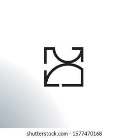 Business vector logo. Arrow emblem