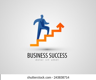 business vector logo design template. success or progress icon.