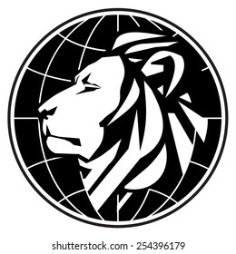 business vector logo design template. lion or zoo icon.