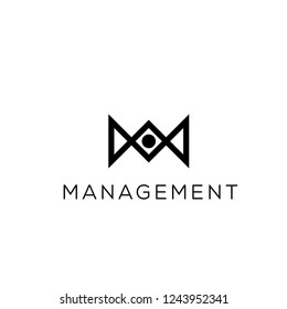 Business vector logo. M letter logo