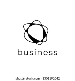 Business vector logo. Nest logo. Circles icon