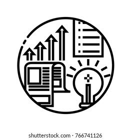 Business vector outline icon
