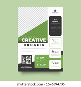 Business vector set. Brochure template layout, cover design annual report, flyer in A4 with colourful geometric shapes for PR, business, tech on bright background. Abstract creative design
