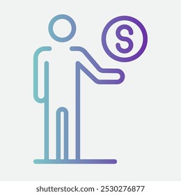 Design de ícone de símbolo de vetor empresarial