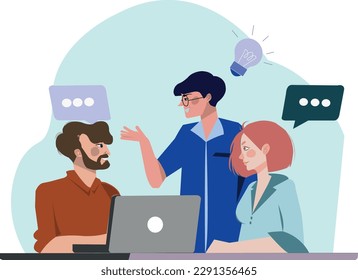 business vector teamwork communication job