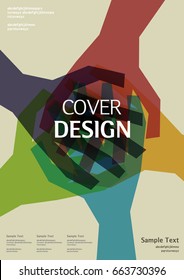 Business vector template. Book cover, Annual report design layout. Brochure, catalog. Simple pattern. Flyer promotion. magazine, Presentation cover. Abstract Vector illustration. human