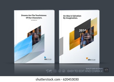 Business vector template. Brochure design, cover modern layout annual report, poster, flyer in A4 with colourful diagonal abstract shapes for construction, teamwork theme with texture background.
