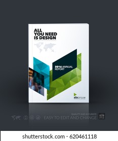 Business vector template. Brochure design, cover modern layout annual report, poster, flyer in A4 with blue diagonal abstract shapes for construction, teamwork theme with texture background.
