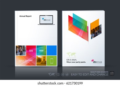 Business vector template. Brochure design, cover modern layout annual report, poster, flyer in A4 with colourful abstract rectangular shapes for construction, teamwork theme with texture background.
