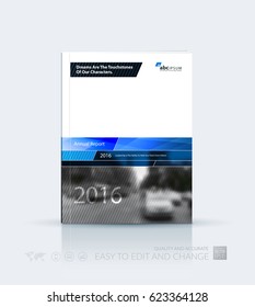 Business vector template. Brochure design, cover modern layout annual report, poster, flyer in A4 with blue abstract geometric shapes for construction, teamwork theme with texture background.