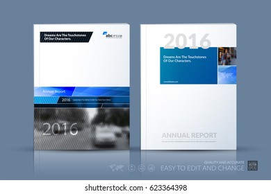 Business vector template. Brochure design, cover modern layout annual report, poster, flyer in A4 with blue abstract geometric shapes for construction, teamwork theme with texture background.