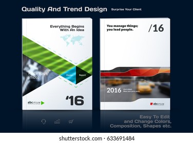 Business vector template. Brochure design, cover modern layout, annual report, poster, flyer in A4 with colourful triangles, lines, circles, shapes for tech, market with texture abstract background.