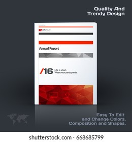 Business vector template, brochure design, abstract annual report, cover modern layout, flyer in A4
