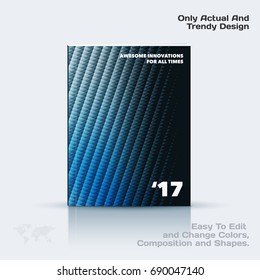 Business vector template, brochure design, abstract annual report,