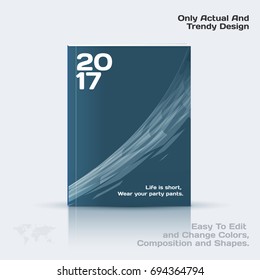 Business vector template, brochure design, abstract annual report