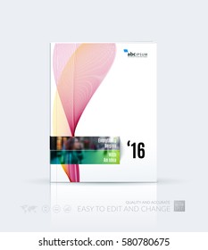 Business vector template. Brochure layout, cover modern design annual report, magazine, flyer in A4 with colourful waves, lines, soft shapes for business with abstract texture background.