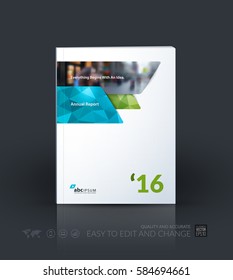 Business vector template. Brochure layout, cover modern design annual report, magazine, flyer in A4 with many green rectangles, banners for business with abstract texture background.
