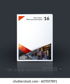 Business vector template. Brochure layout, cover modern design annual report, magazine, flyer in A4 with red diagonal, triangular shapes shapes for business with abstract texture background.