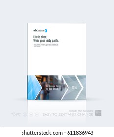Business vector template. Brochure layout, cover modern design annual report, poster, flyer in A4 with grey geometric shapes for construction with abstract texture background.