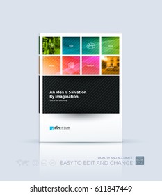Business vector template. Brochure layout, cover modern design annual report, poster, flyer in A4 with colourful geometric shapes and grey lines for construction with abstract texture background.