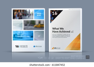 Business vector template. Brochure layout, cover modern design annual report, poster, flyer in A4 with grey geometric shapes and grey lines for construction with abstract texture background.