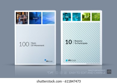 Business vector template. Brochure layout, cover modern design annual report, poster, flyer in A4 with blue geometric shapes and grey lines for construction with abstract texture background.