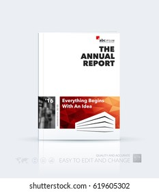 Business vector template. Brochure layout, cover modern design annual report, poster, flyer in A4 with red building shapes for construction, house, home theme with abstract texture background. 