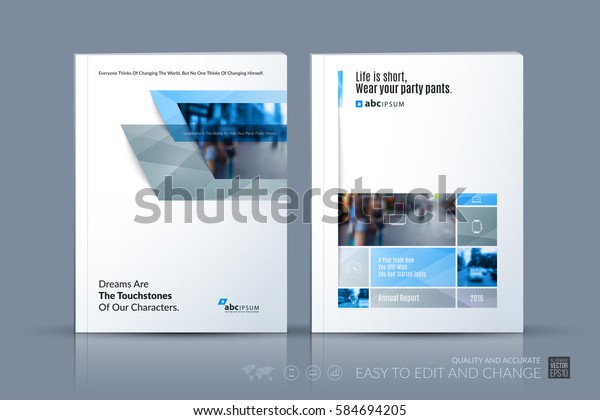Geschaftsvektorvorlage Broschuren Layout Berichterstattung Uber Moderne Design Stock Vektorgrafik Lizenzfrei