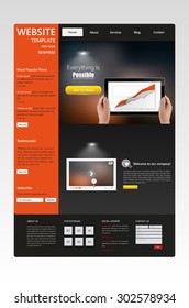 Business Vector Website Template Design Eps 10
