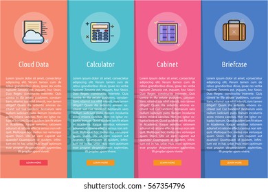 Business Vertical Banner Concept