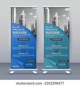  Banner de diseño vertical comercial Signboard Publicidad Folleto Roll Up Template Vector X banner y Street Business Presentation Flag of Convenience, vector de material. EPS - Vector