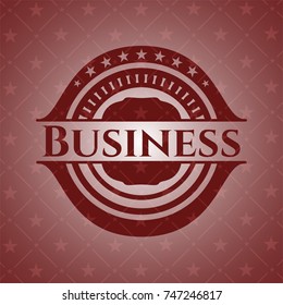 Business vintage red emblem