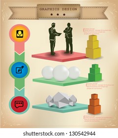 Business vintage style,vector