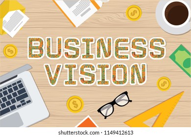 Business vision concept vector design