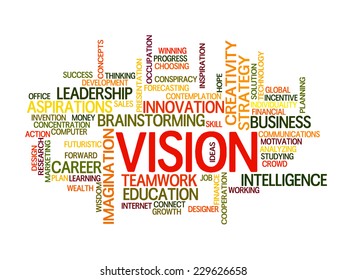 business vision concept word cloud