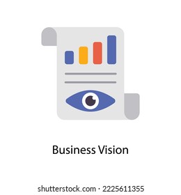 Business Vision vector Flat  Icons. Simple stock illustration