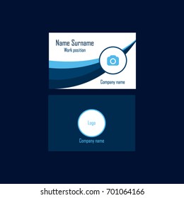 Business visit card template
