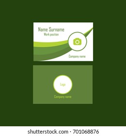 Business visit card template