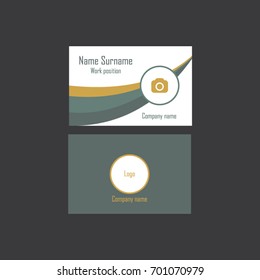Business visit card template