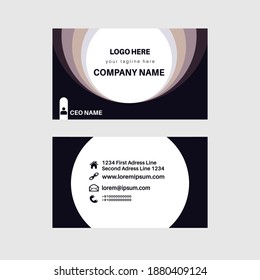 Business and visiting card template graphics design vector and illustration.