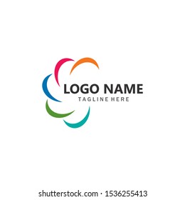 Business Vortex vector illustration icon Logo Template design